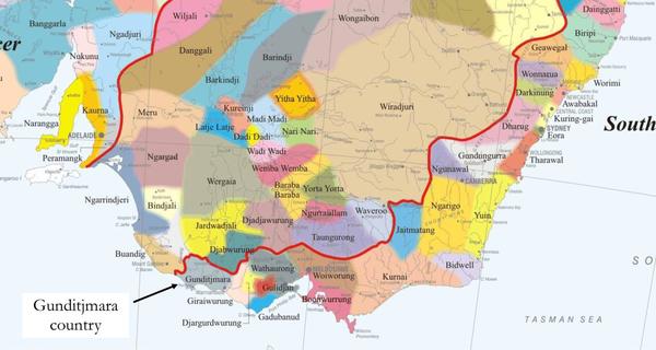 Gunditjmara Country Map